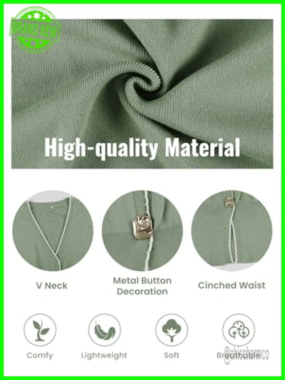 V Neck Knit Vest Casual Button Down Sleeveless Contrast Trim Sweater Top